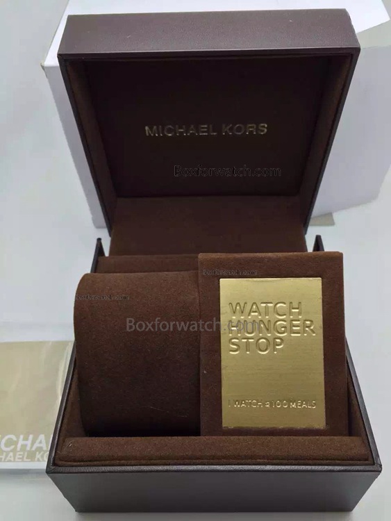 Michael Kors Brown Leather Watch box wholesale